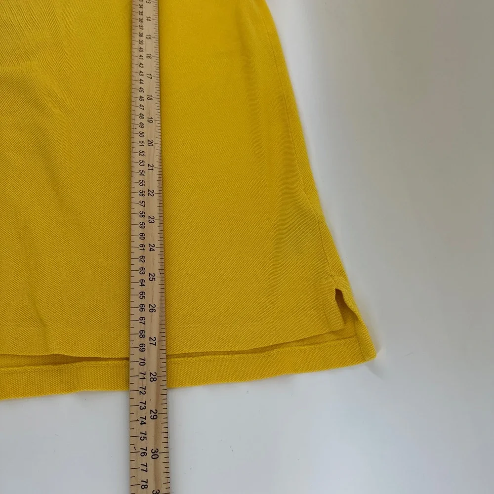 Polo Ralph Lauren Mens Custom Slim Fit Pique Polo Shirt Yellow Small RN 41381